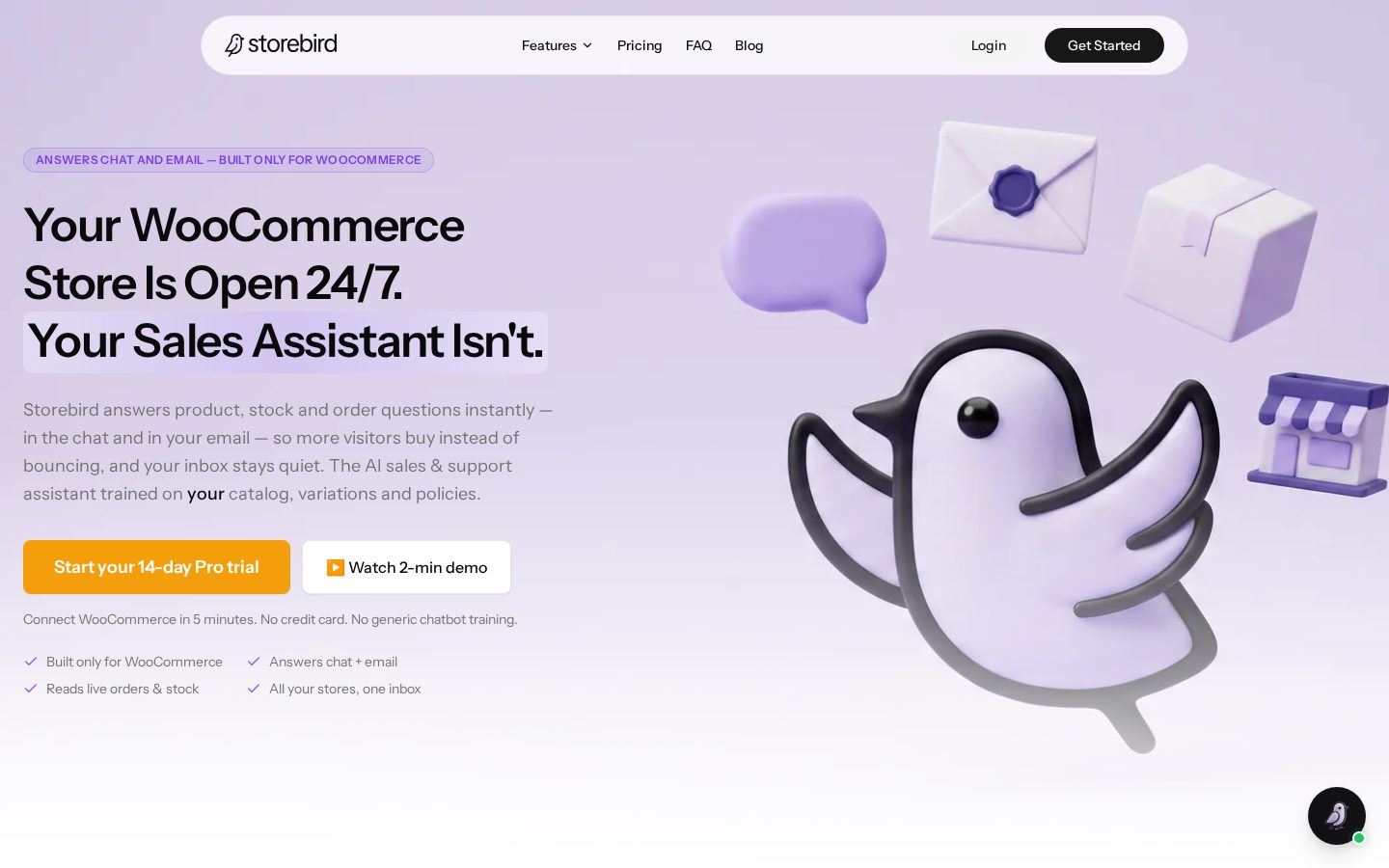 Storebird Homepage