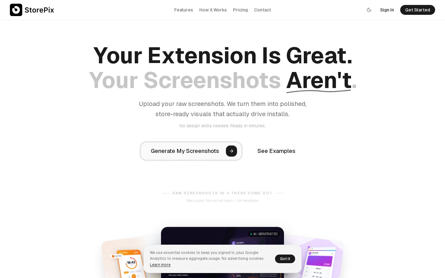 StorePix Homepage