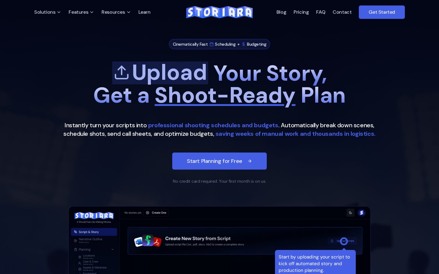 Storiara Homepage