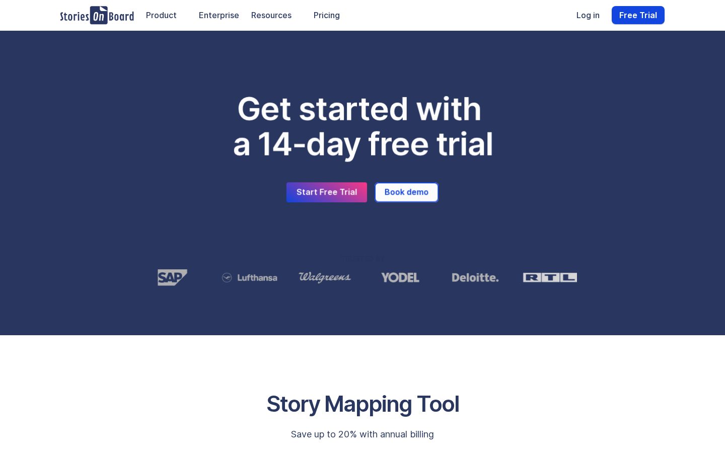StoriesOnBoard Pricing