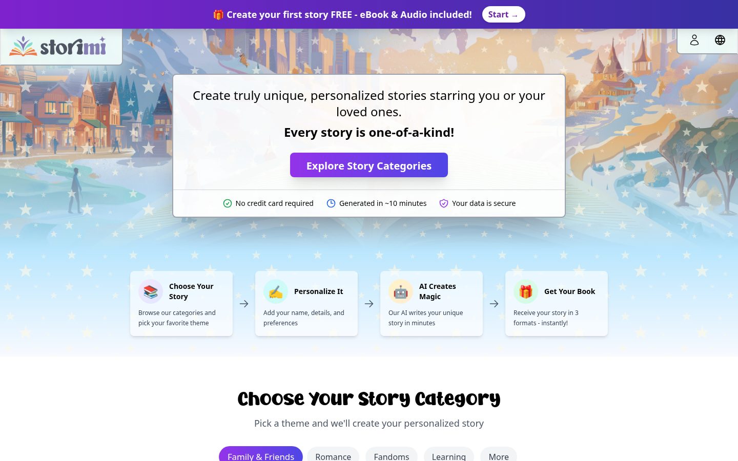 storimi Homepage