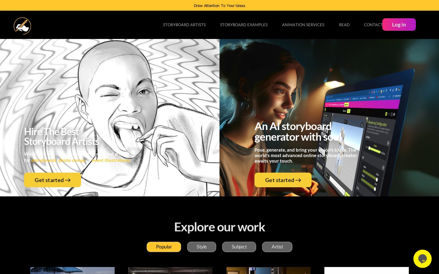 Story-boards.ai Homepage