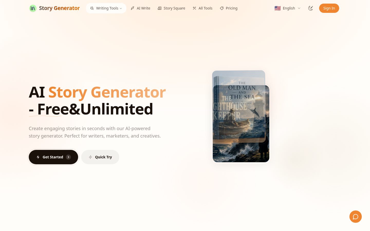 Story Generator Homepage