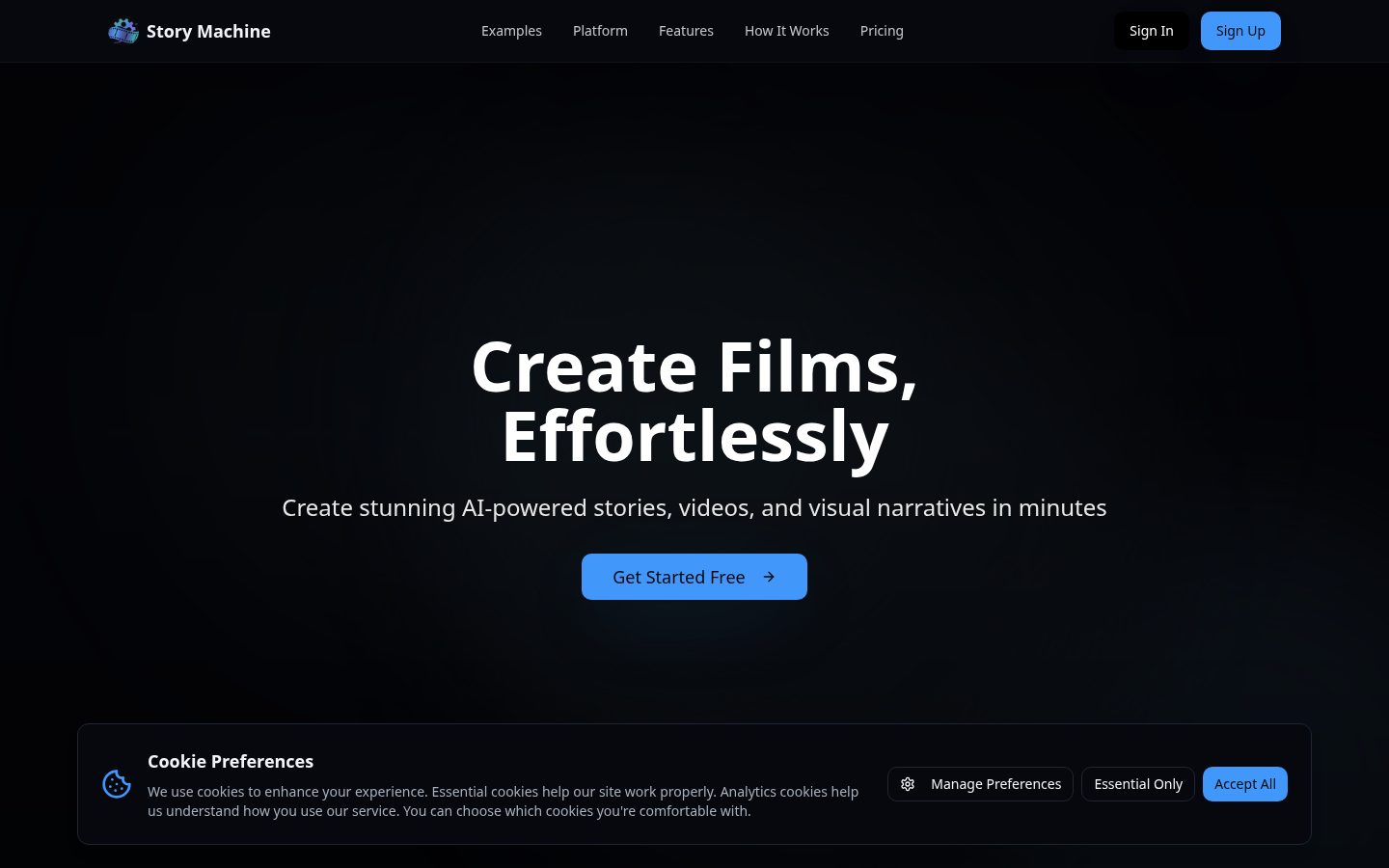 Story Machine Homepage