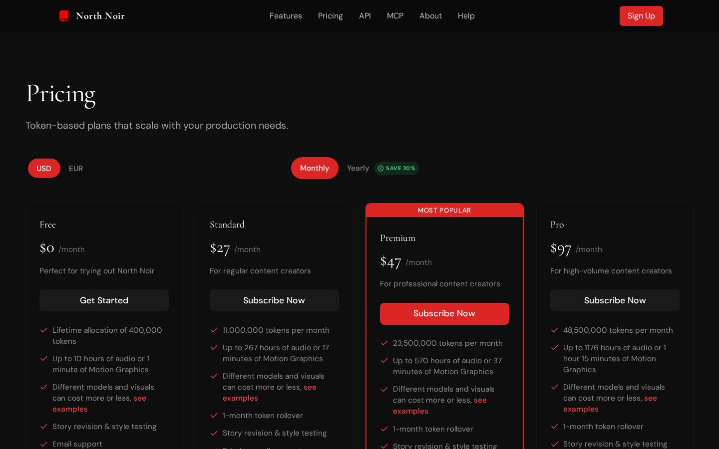 Story Script AI Pricing