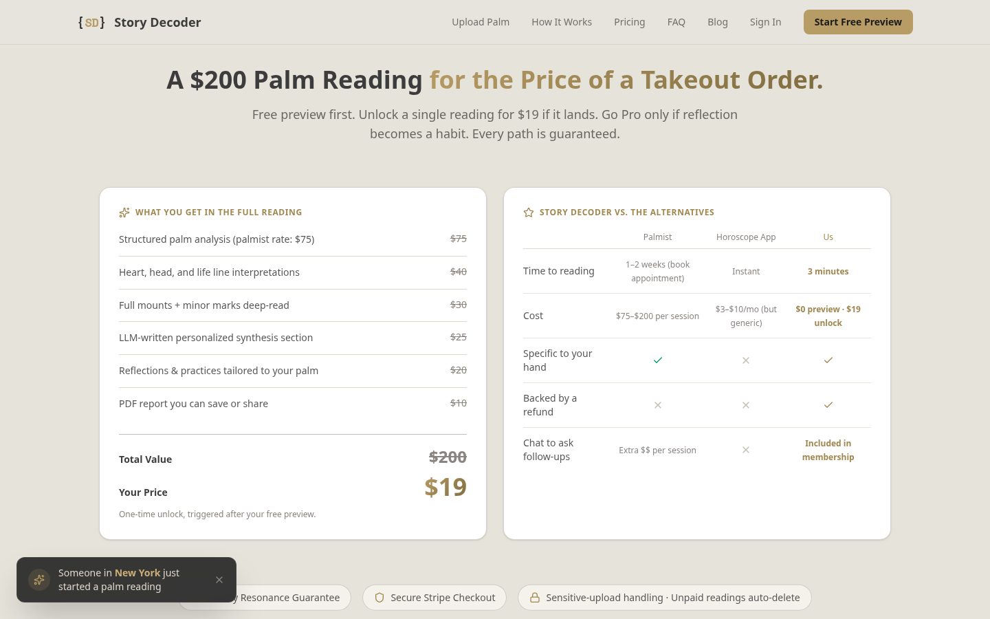 StoryDecoder Pricing