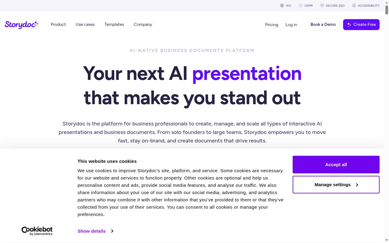 Storydoc Homepage