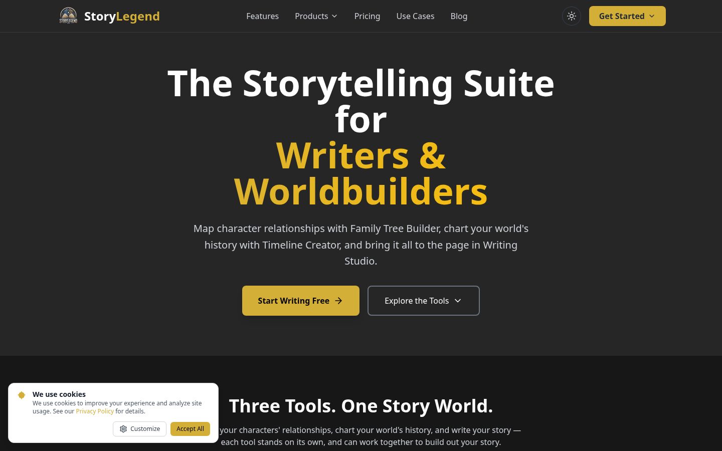 StoryLegend Homepage