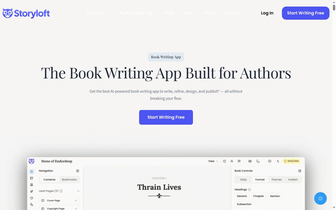 Storyloft Homepage