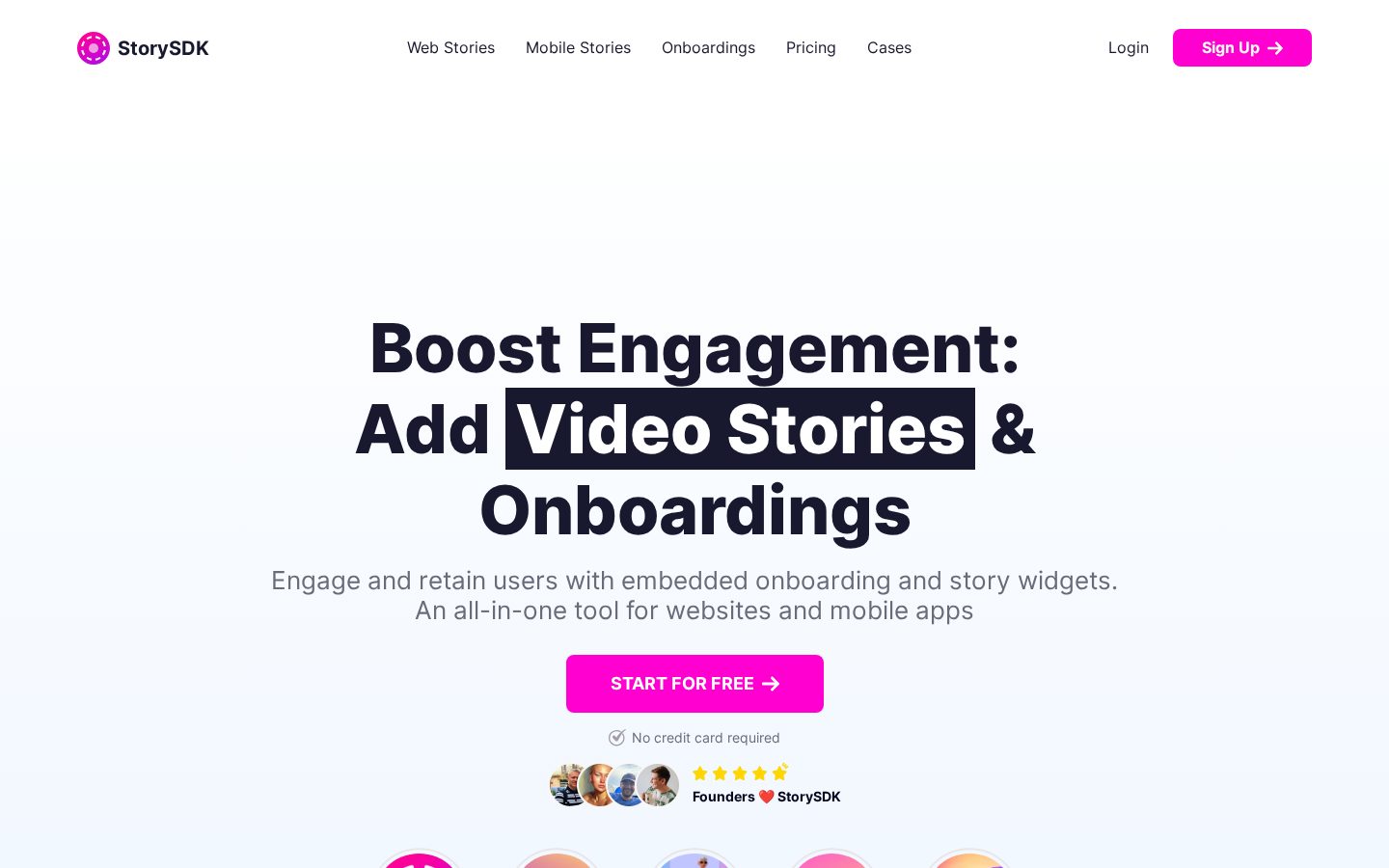 StorySDK Homepage