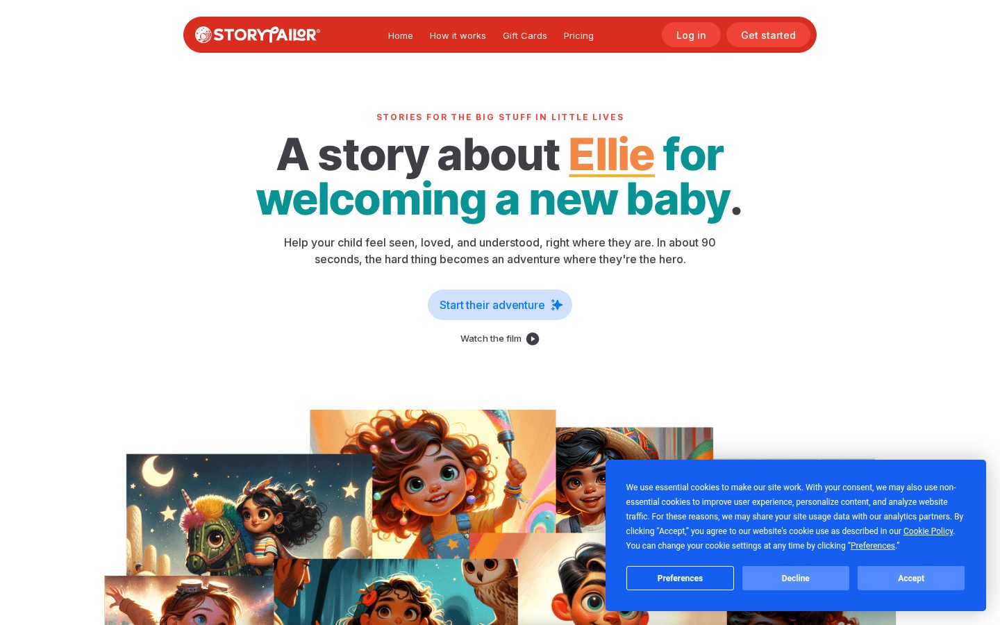 Storytailor Homepage