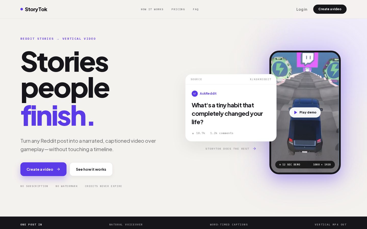 StoryTok Homepage