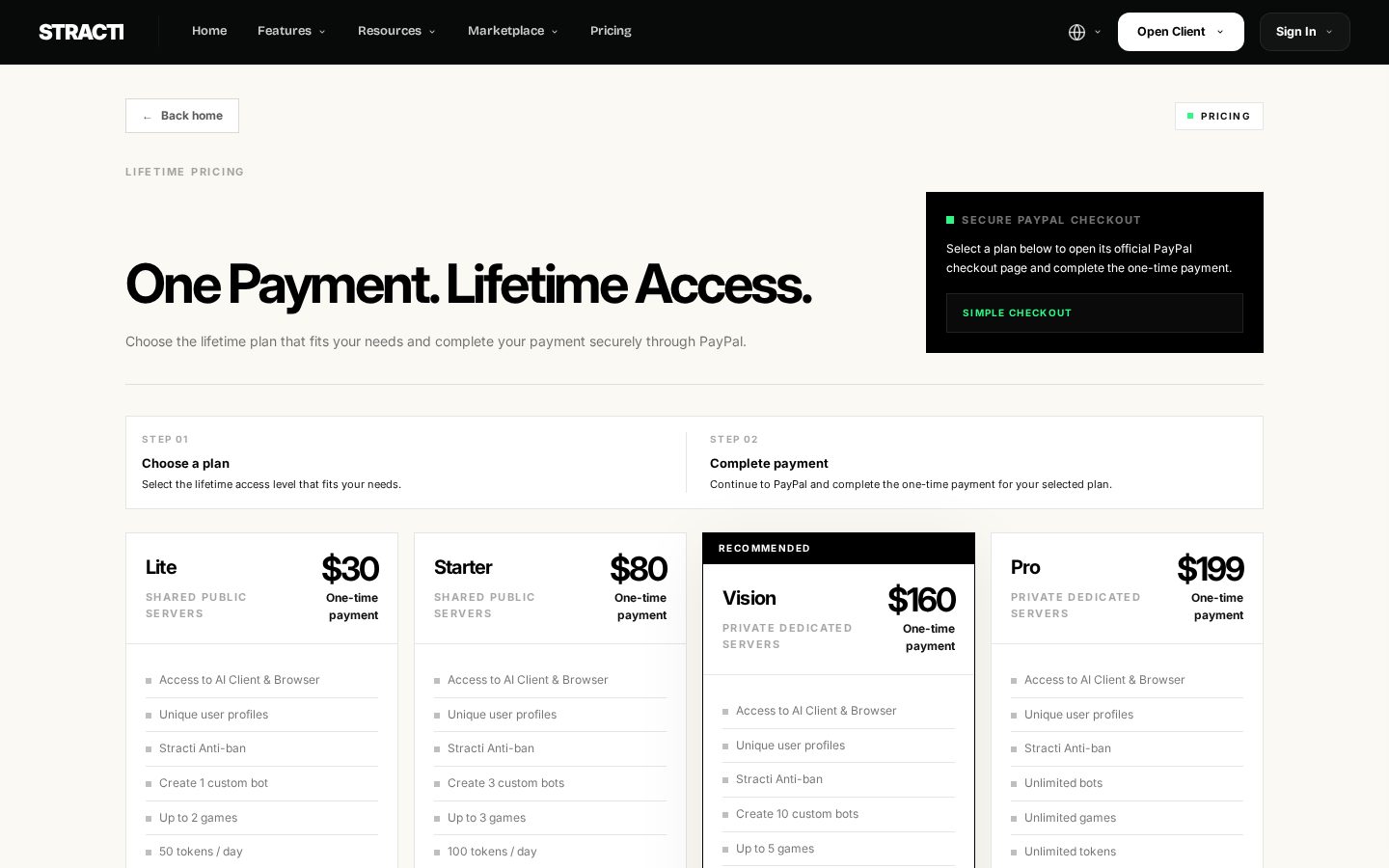 Stracti Pricing