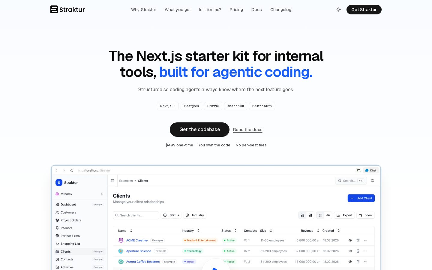Straktur Homepage