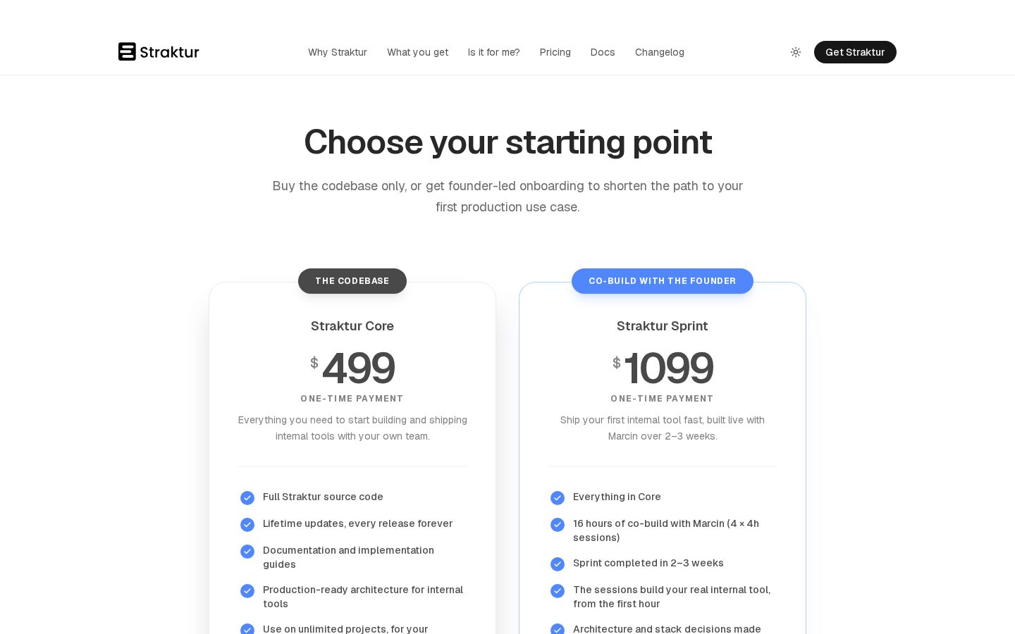 Straktur Pricing