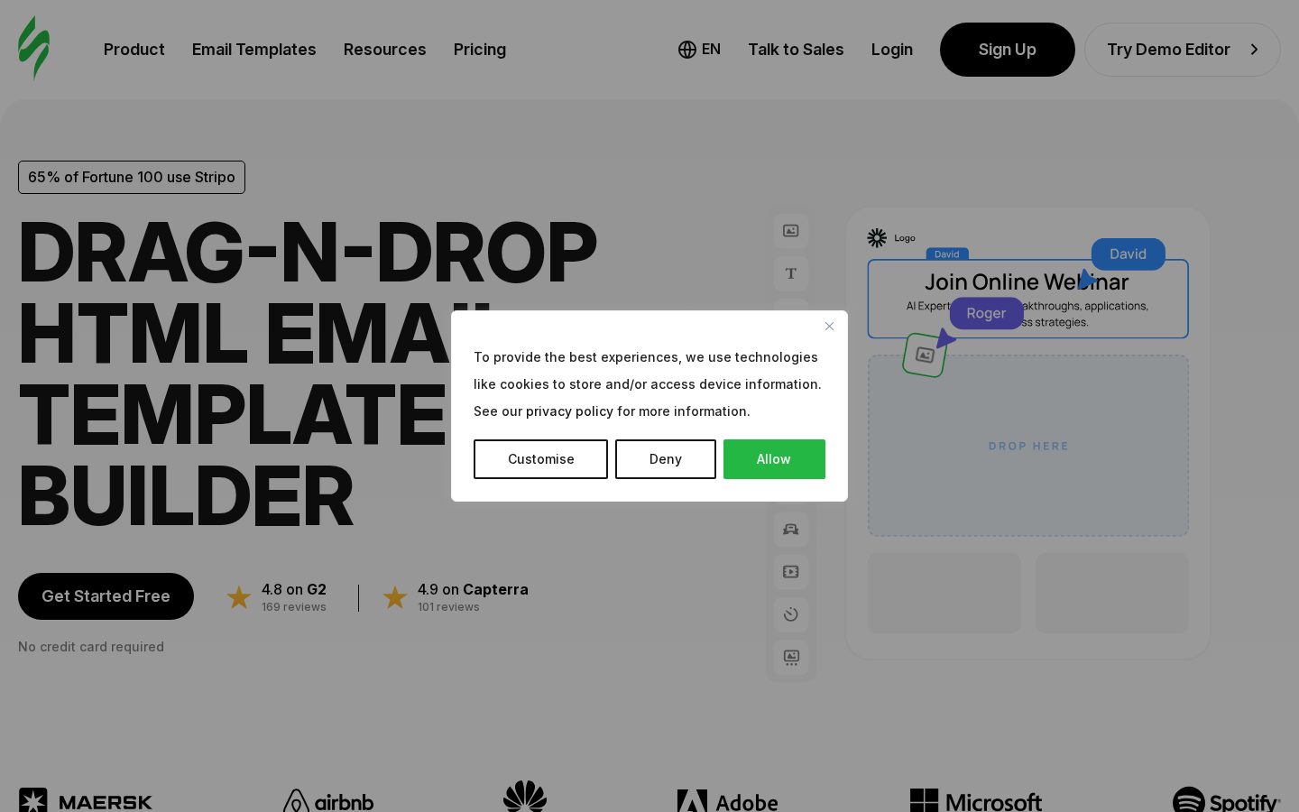 Stripo Homepage