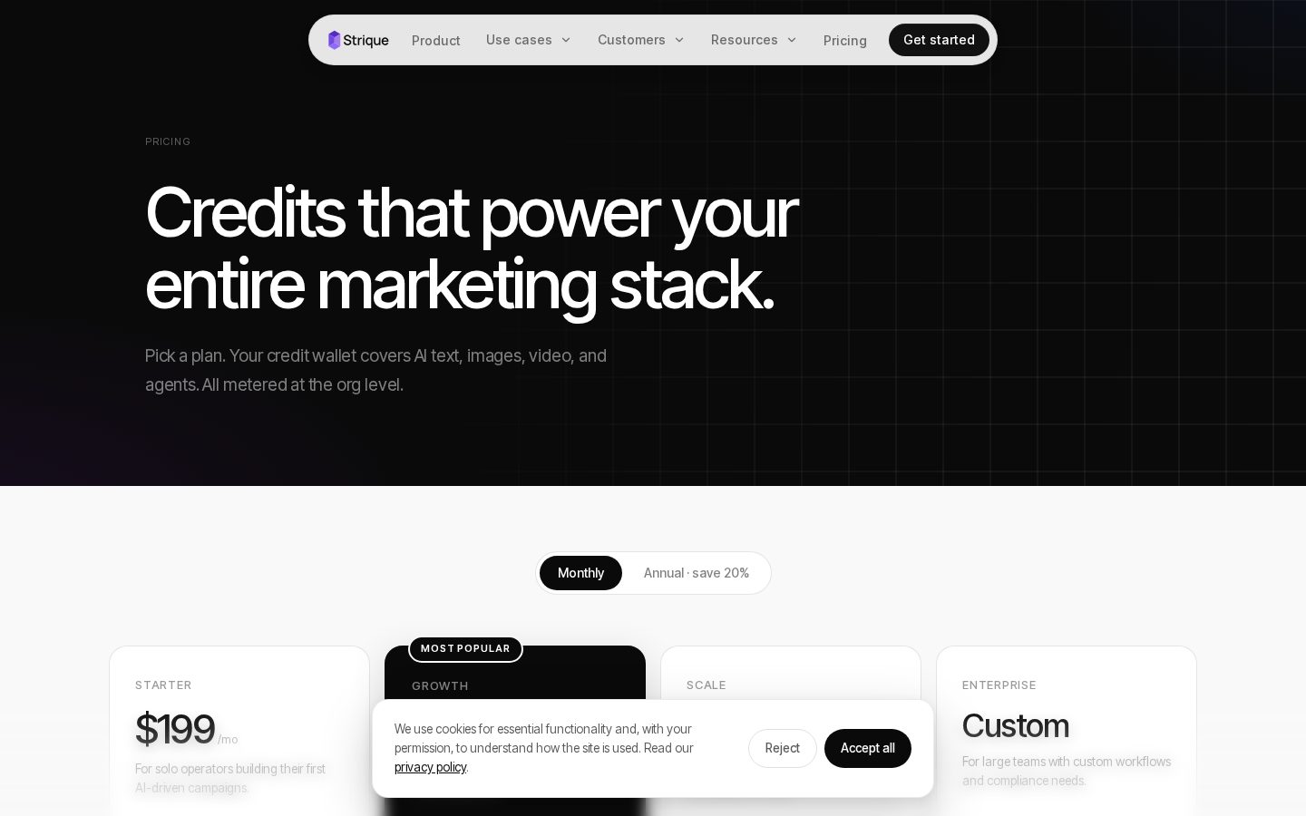 Strique Pricing