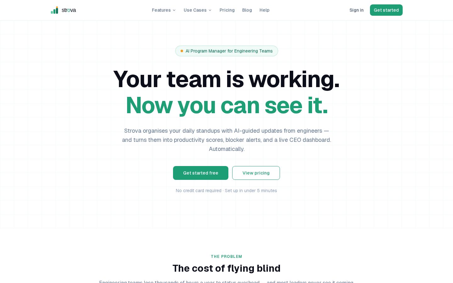 Strova Homepage