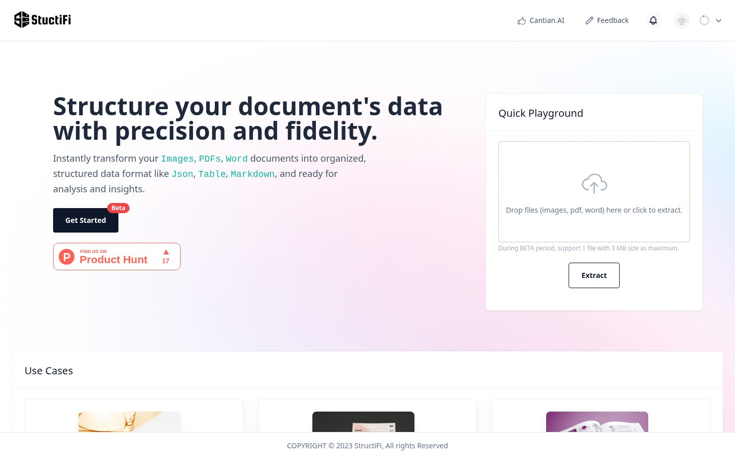 StructiFi Homepage