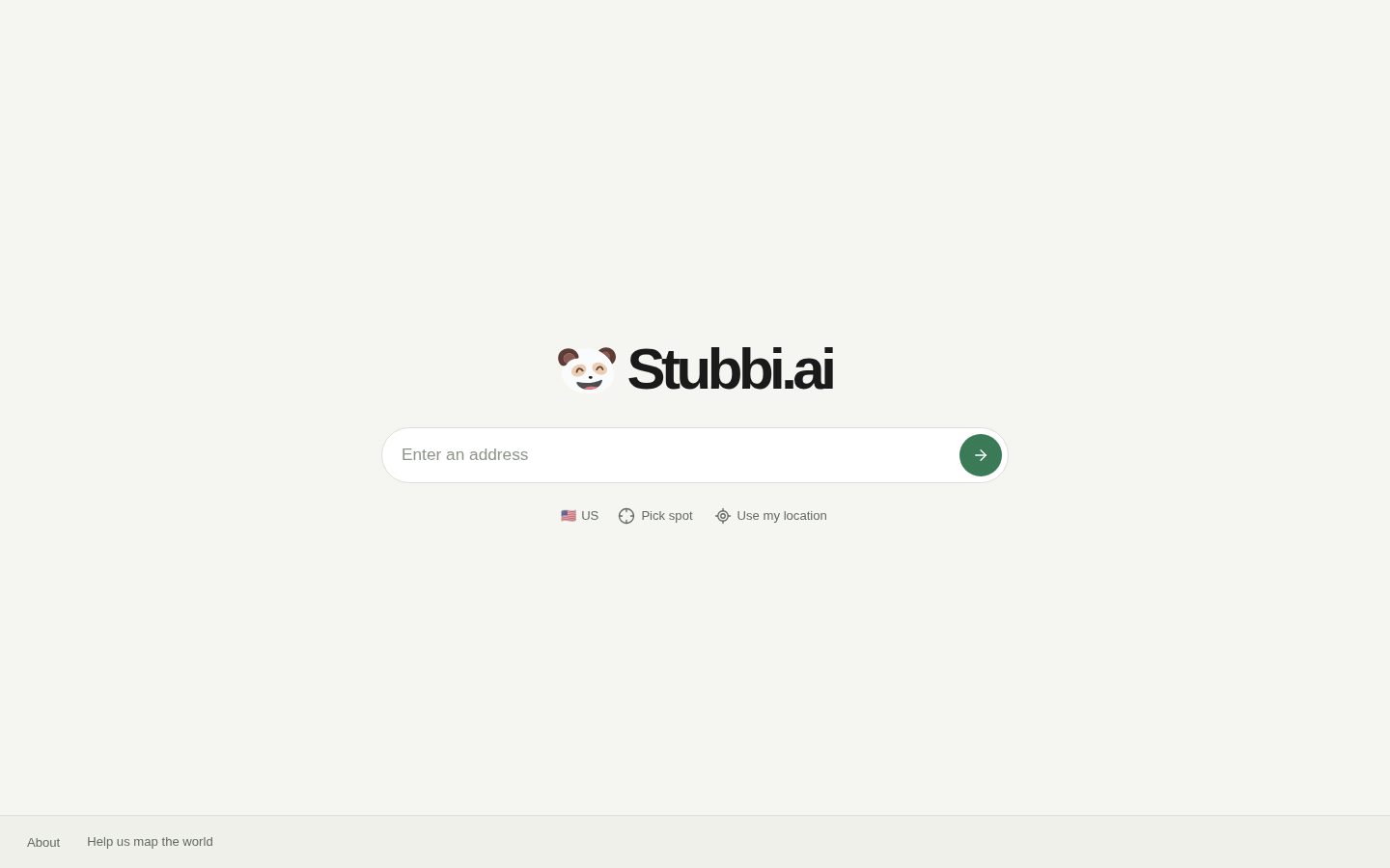 Stubbi.ai Homepage