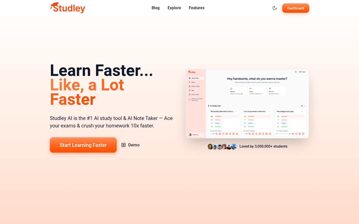 Studley AI Homepage