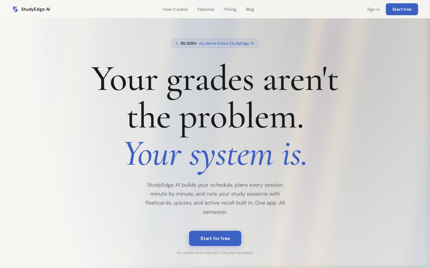StudyEdge Homepage