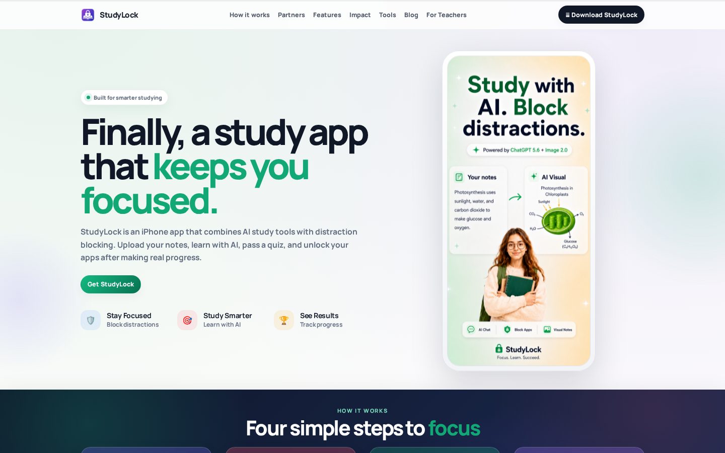 StudyLock Homepage