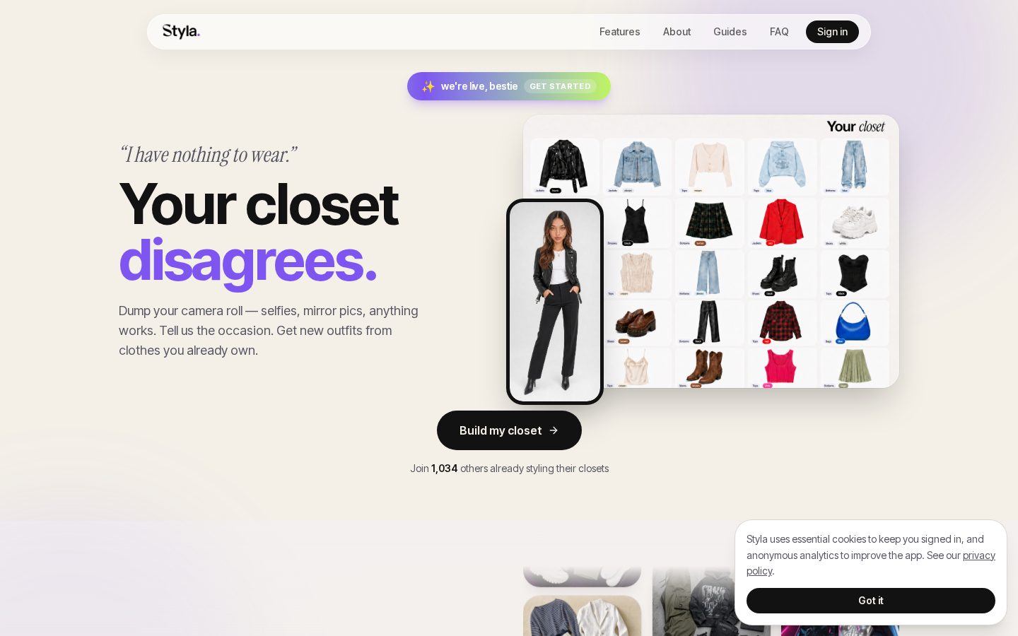 Styla Homepage