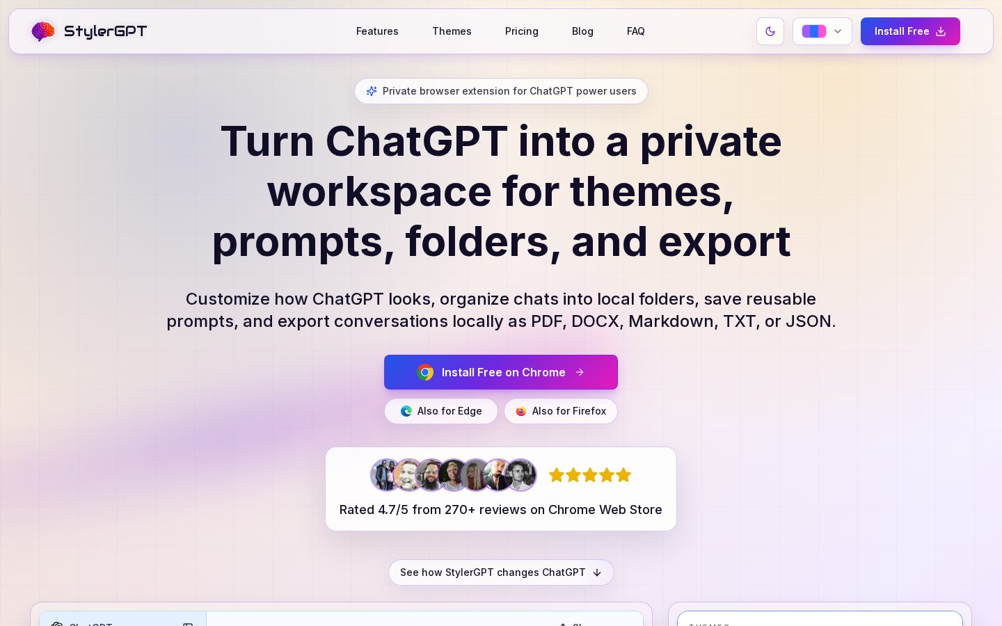 StylerGPT Homepage