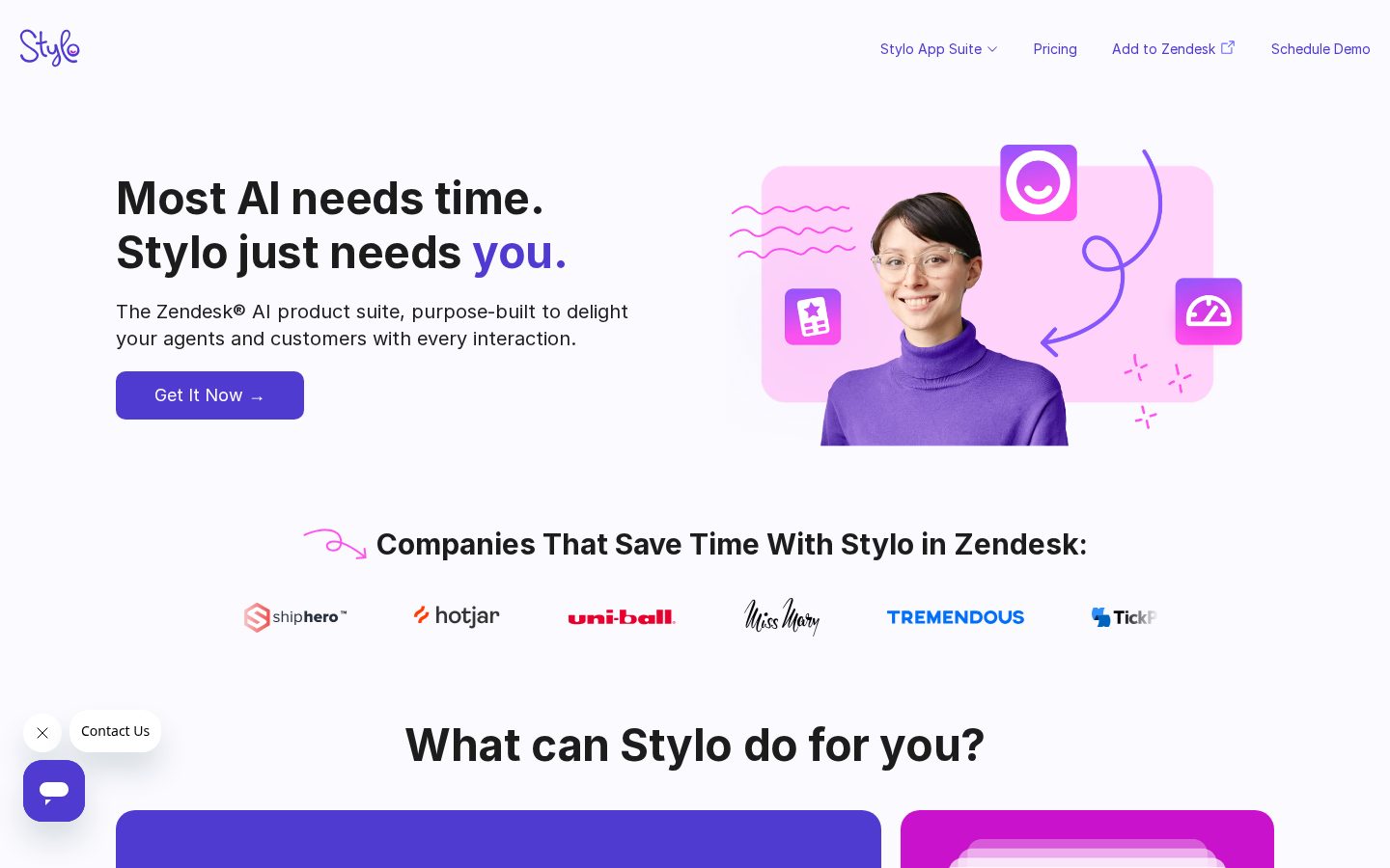 Stylo AI Homepage