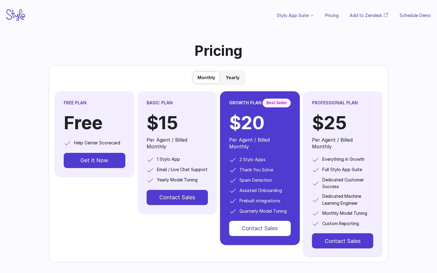 Stylo AI Pricing