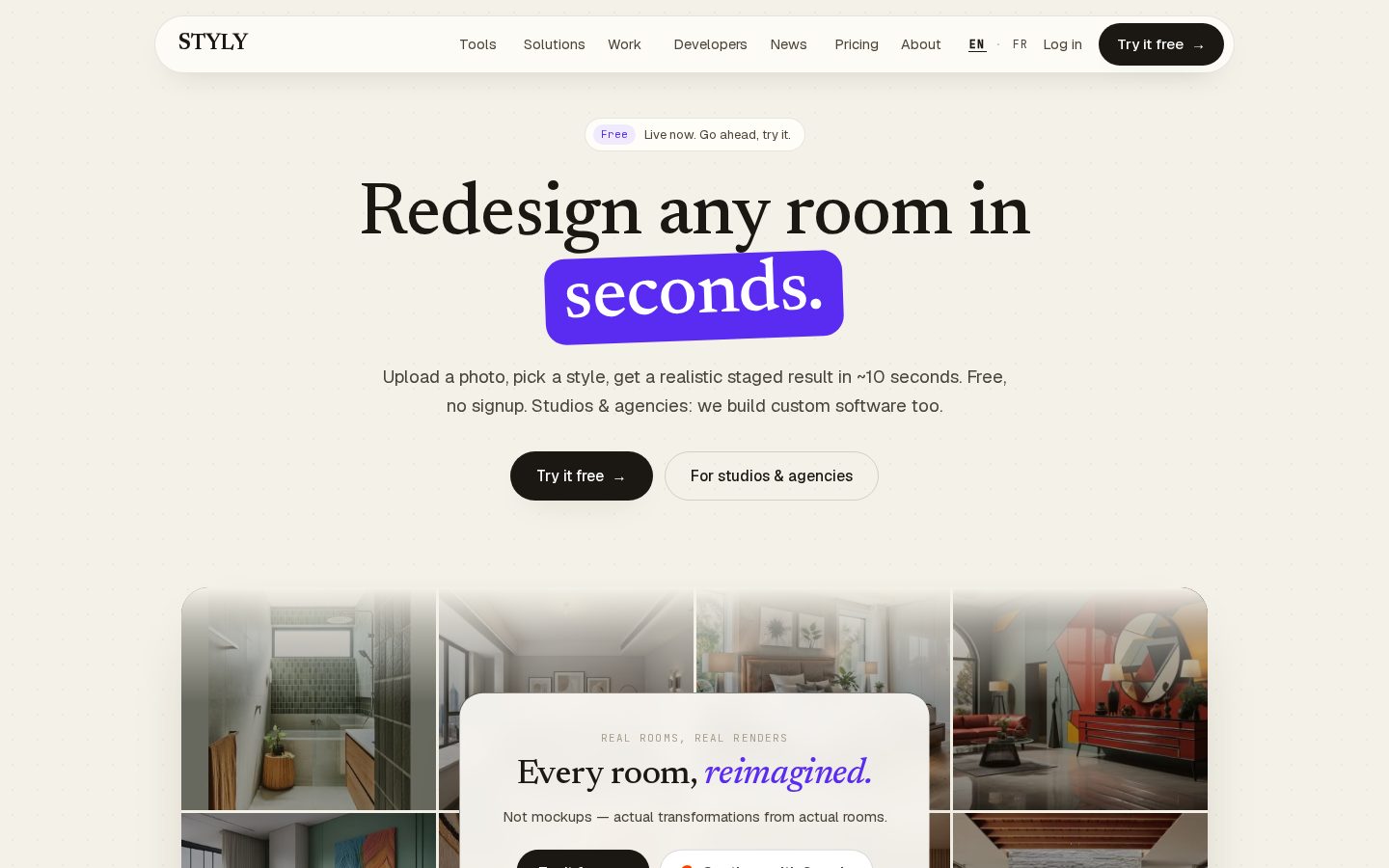 Styly Homepage
