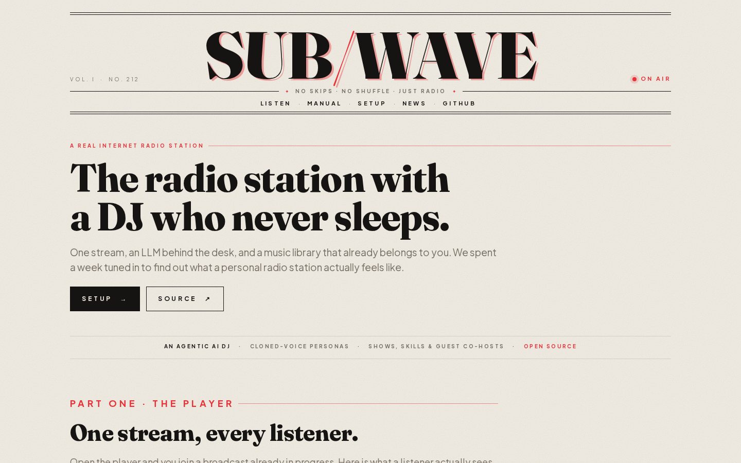 SUB/WAVE Homepage