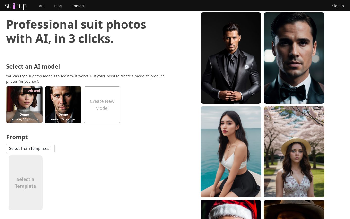 Suit Up Homepage