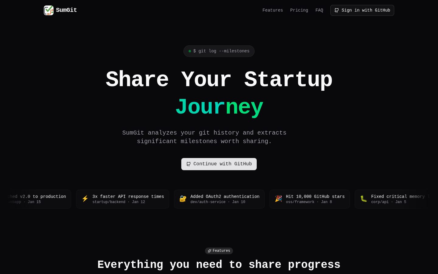 SumGit Homepage