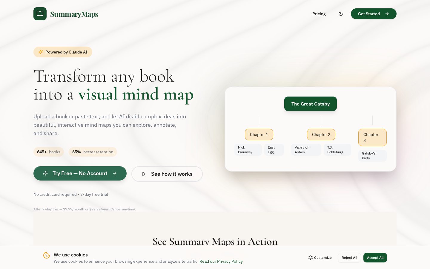 Summary Maps Homepage
