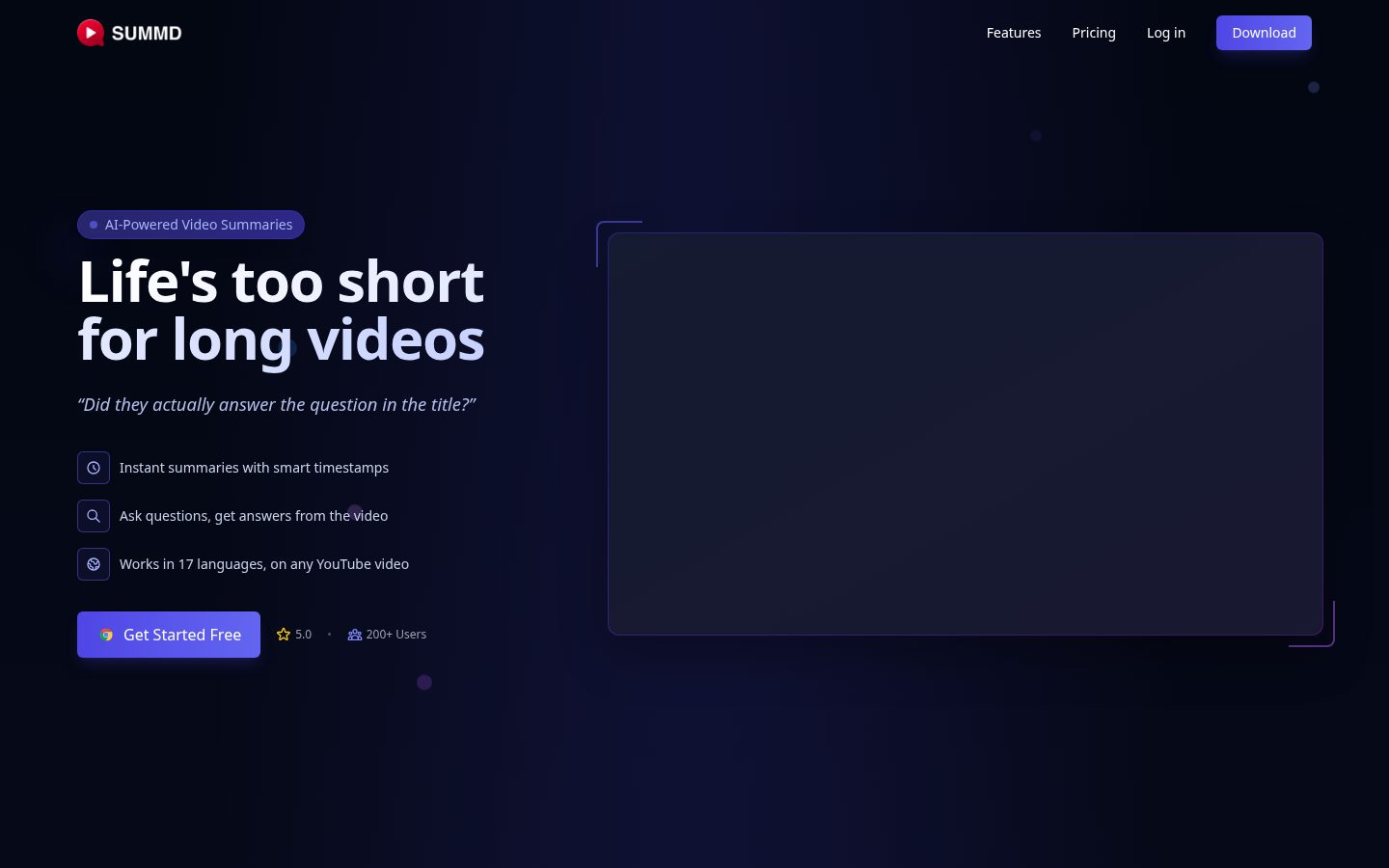 Summd Homepage