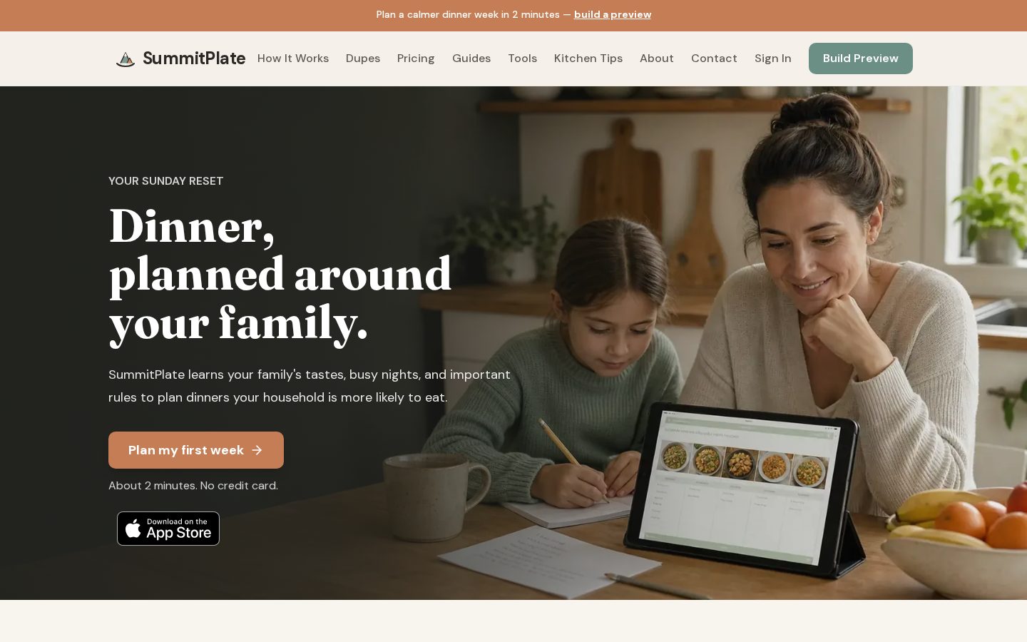SummitPlate Homepage