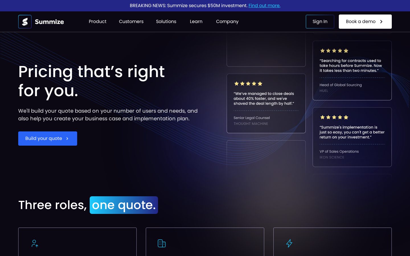 Summize Pricing