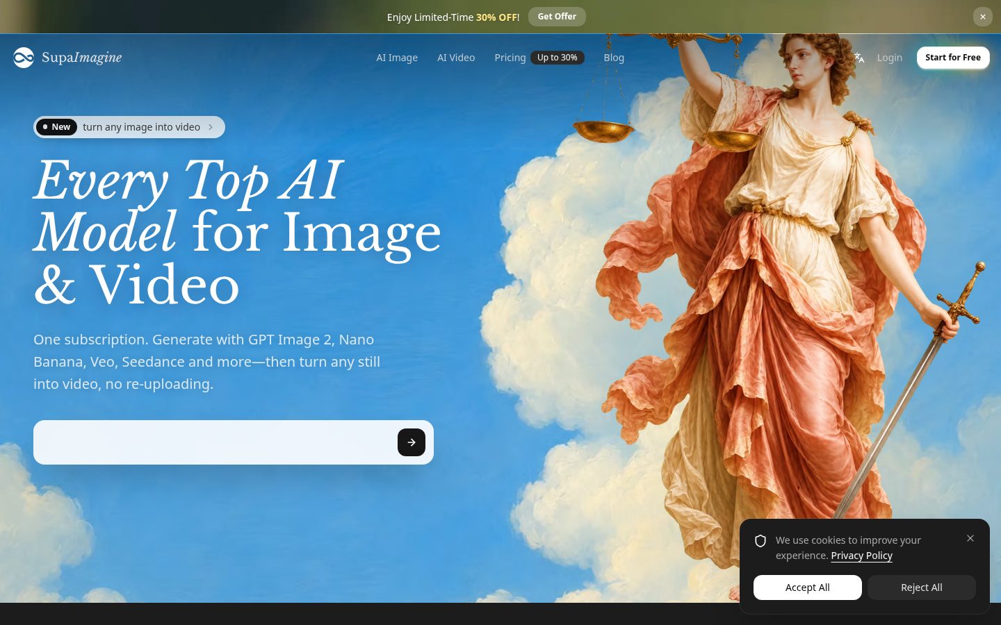 SupaImagine Homepage