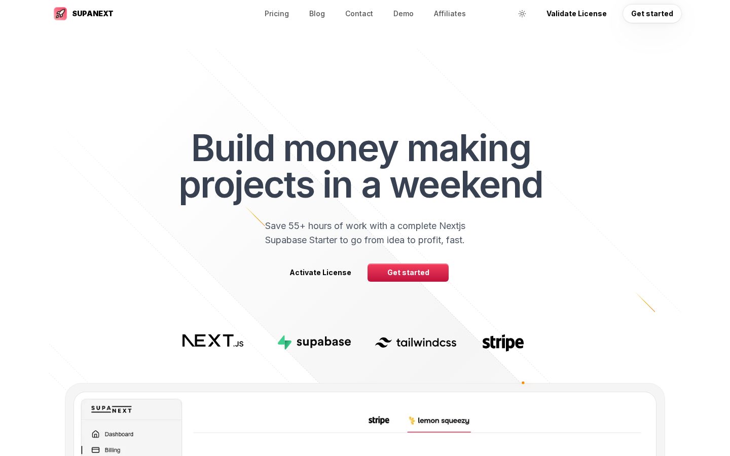 SupaNext Homepage