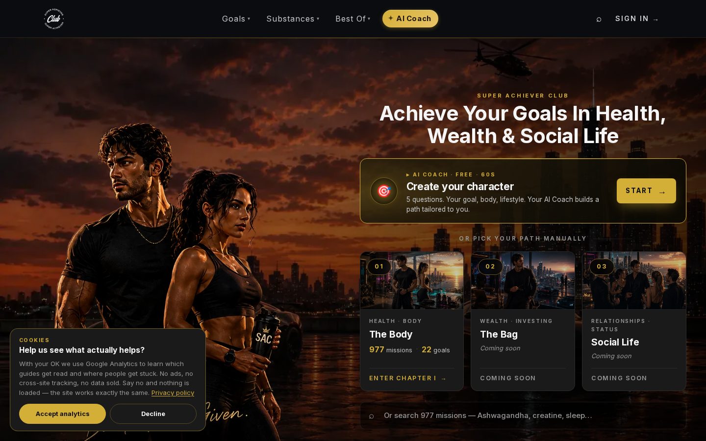 Super Achiever Club Homepage