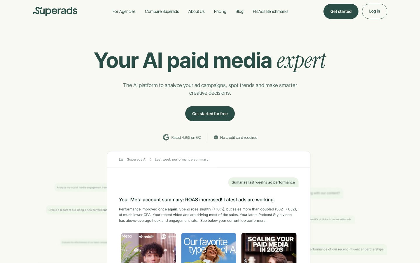 Superads Homepage