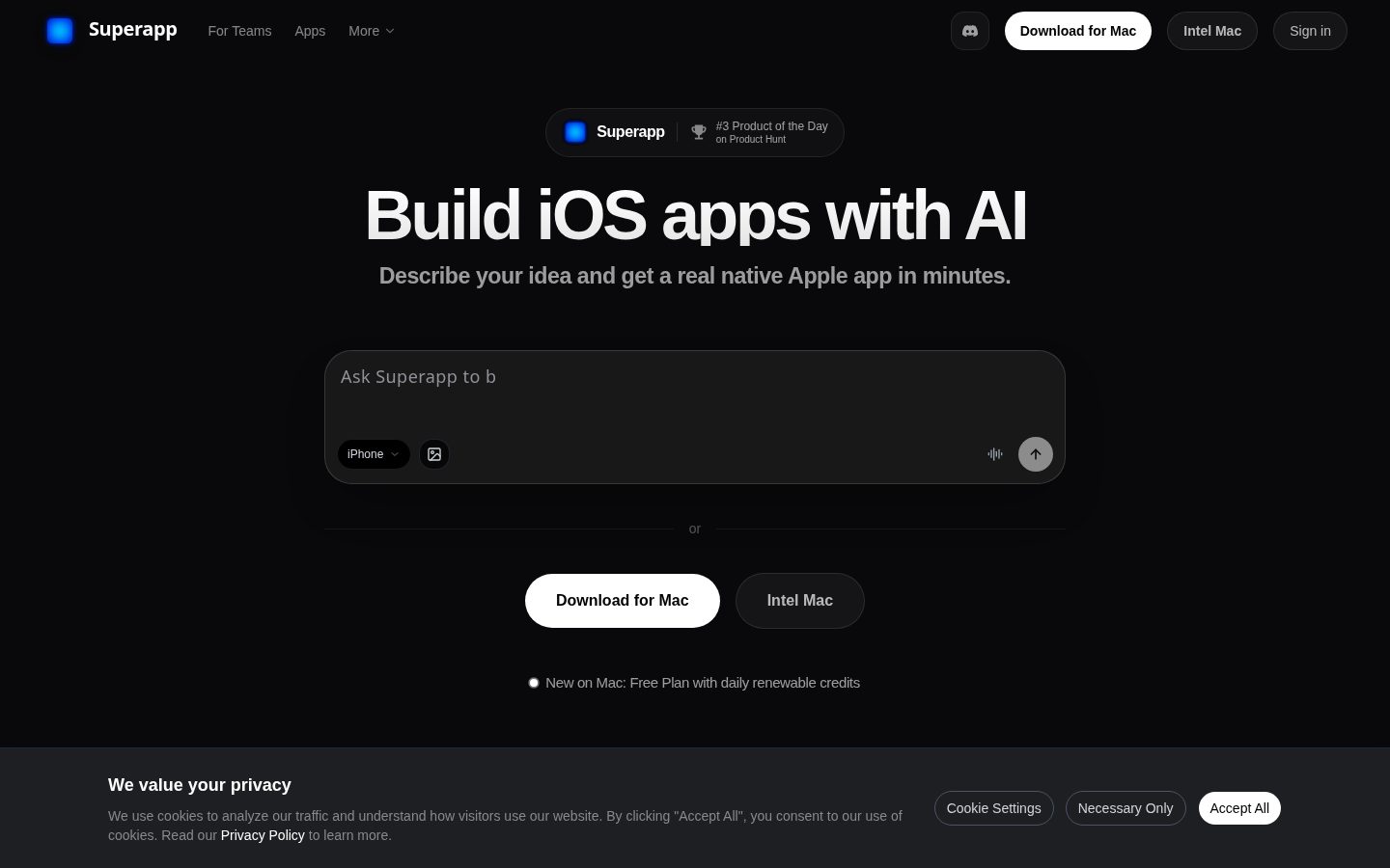 Superapp Homepage