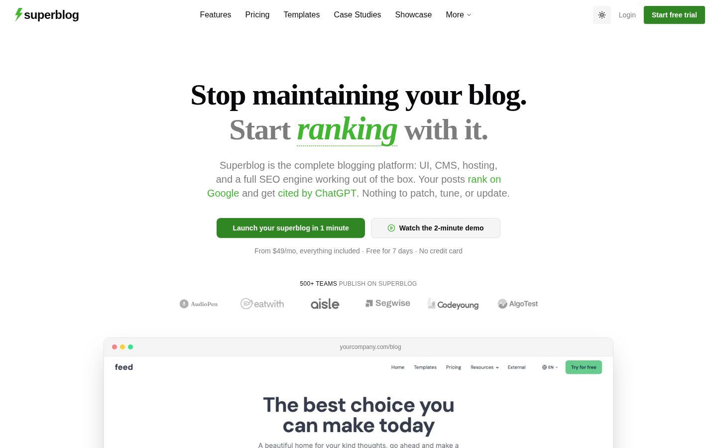 Superblog Homepage