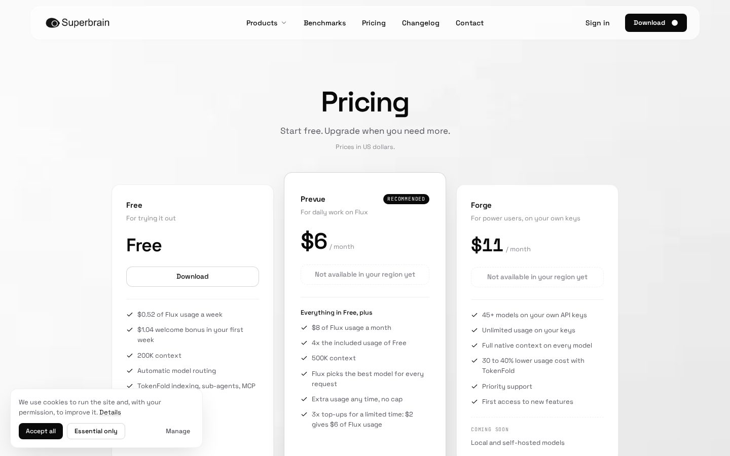 Superbrain Pricing