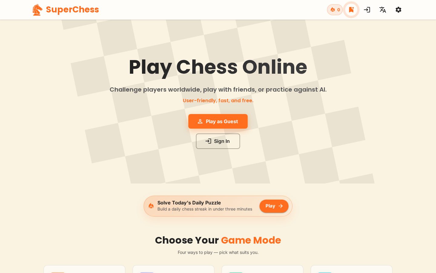 SuperChess Homepage