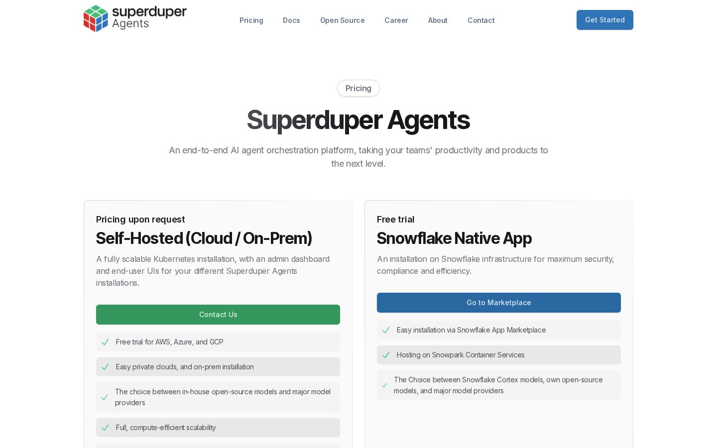 Superduper DB Pricing