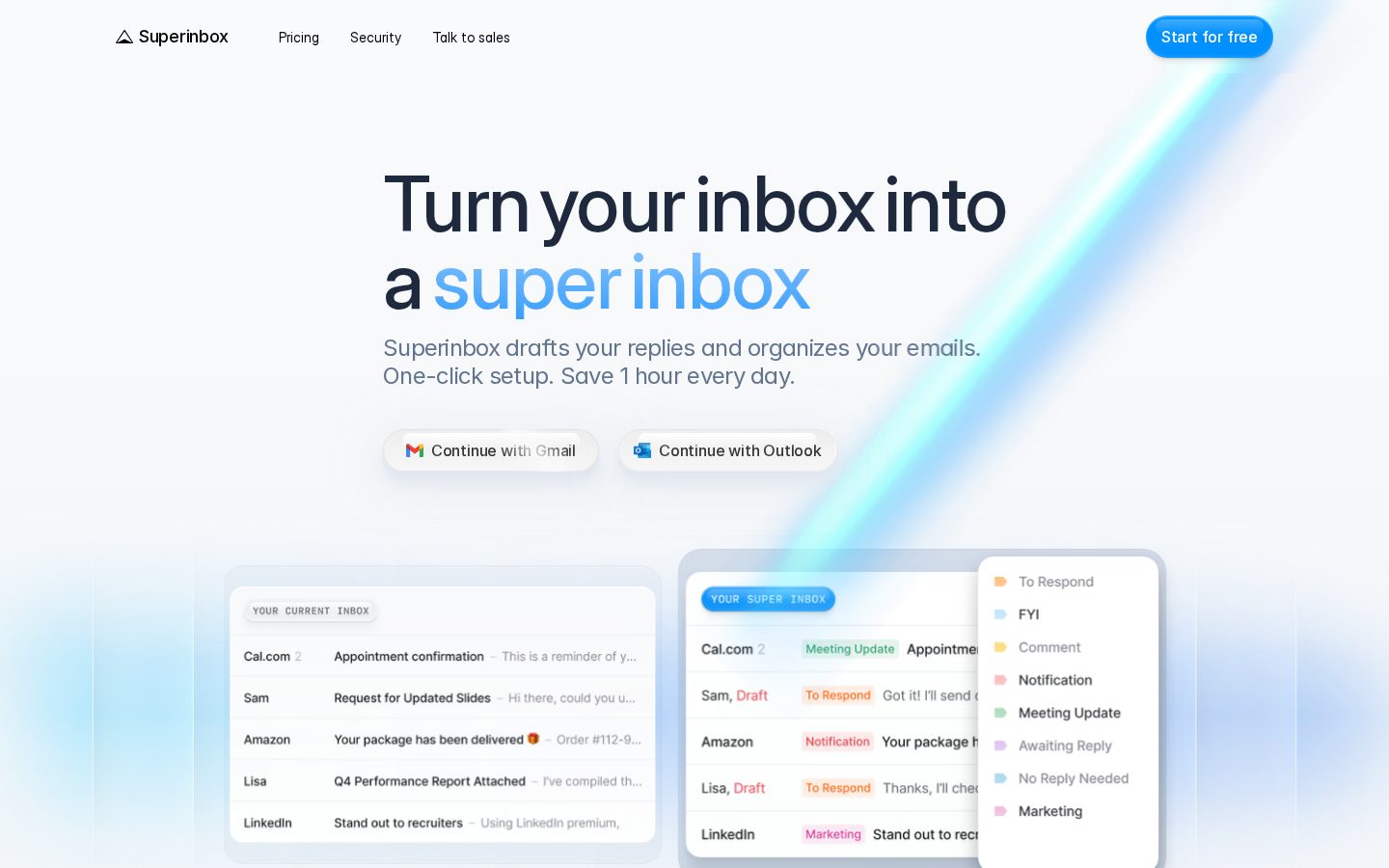 Superinbox Homepage