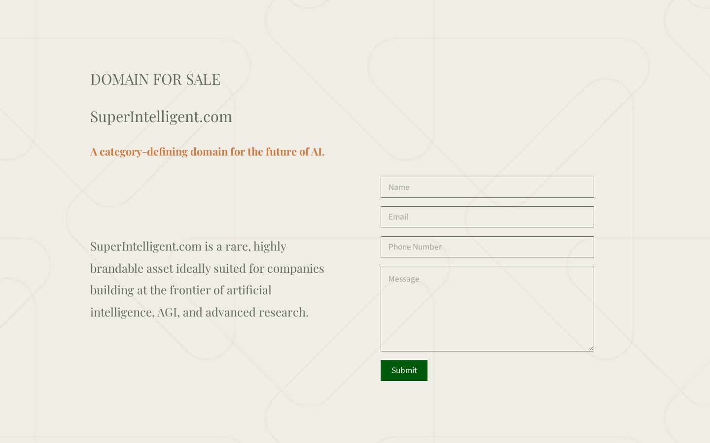 Superintelligent Homepage